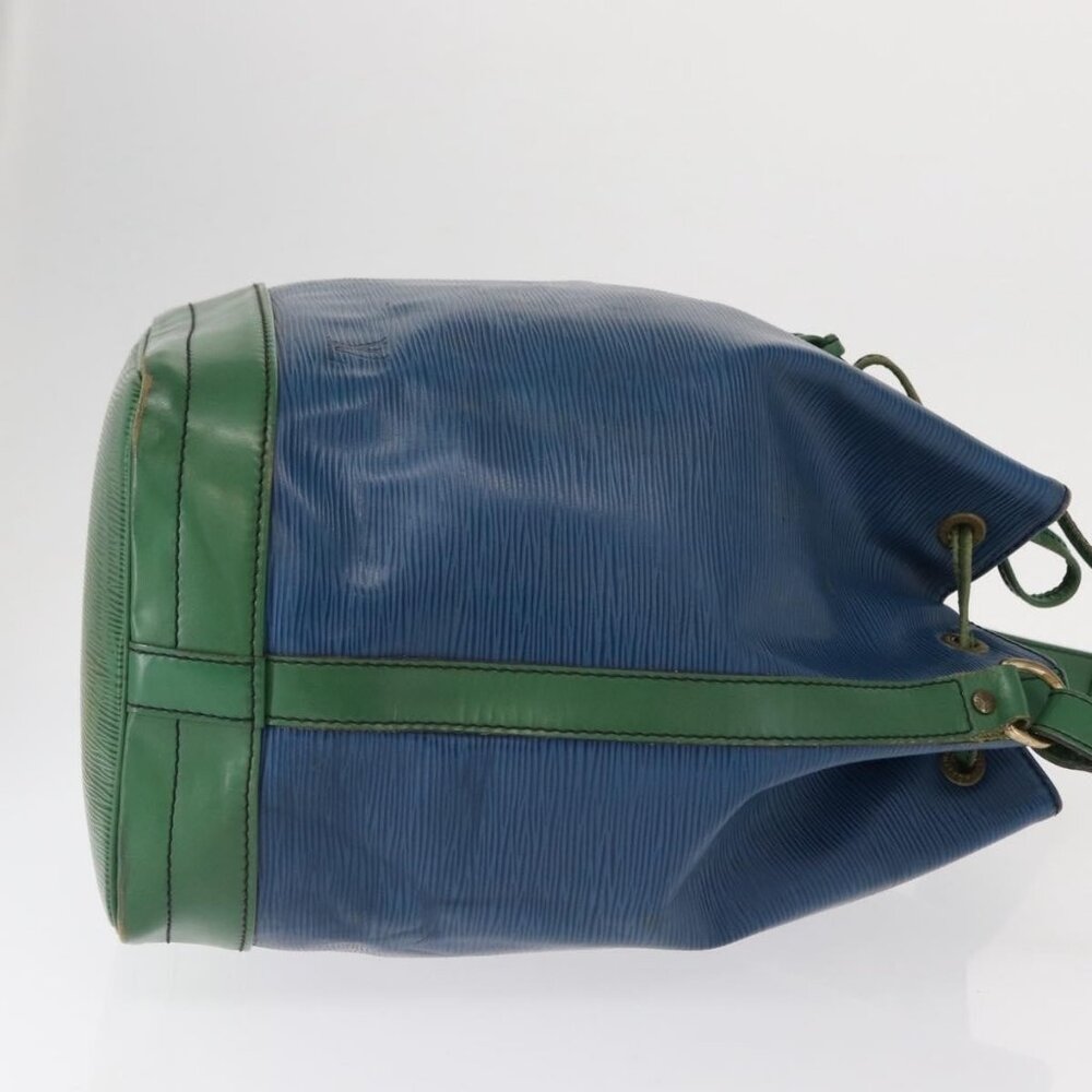 Authentic LOUIS VUITTON Epi Noe Shoulder Bag Bicolor Green Blue M44044 LV - Picture 10 of 16